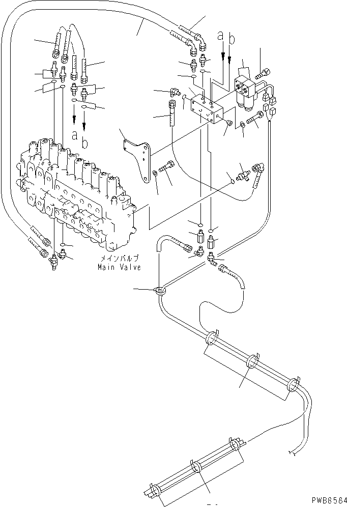Шланг 20E-62-K4930 KOMATSU