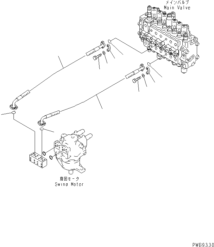 Шланг 20Y-62-K3170 KOMATSU