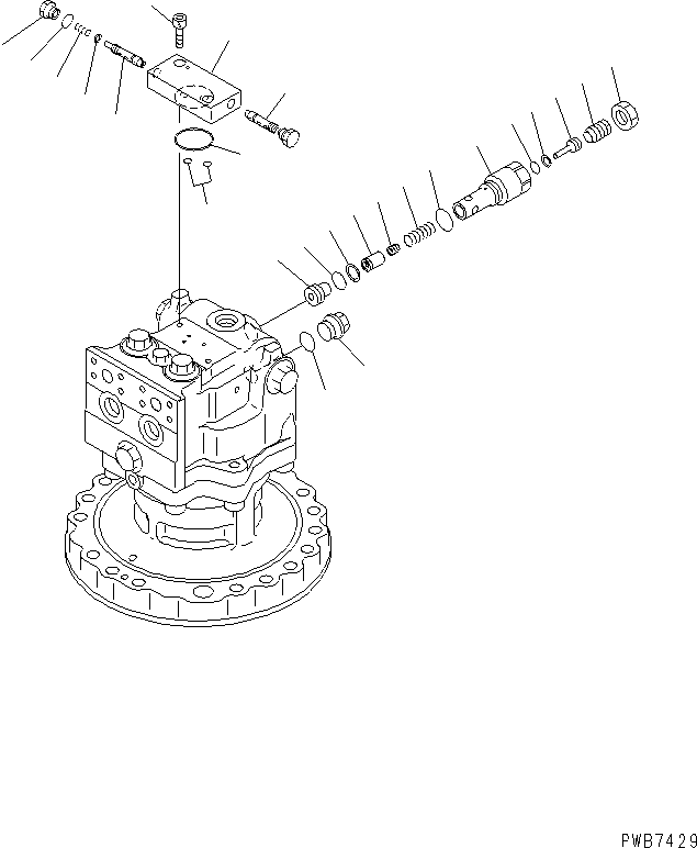 Клапан в сборе, предохранительный 702-75-01210 KOMATSU