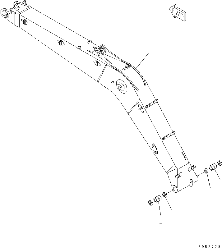Стрела 20Y-970-K281 KOMATSU