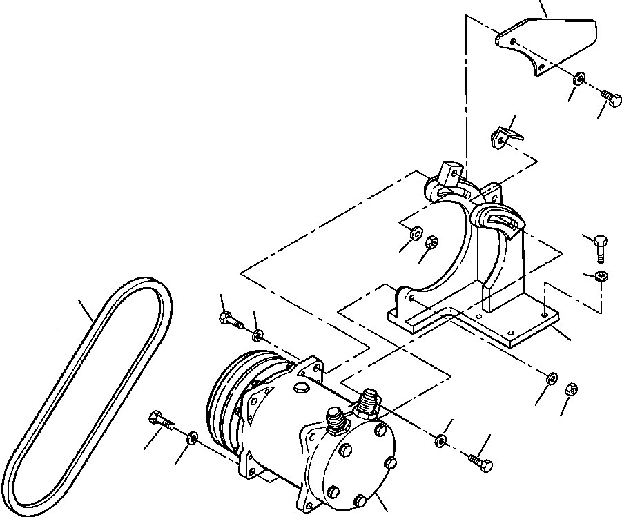 BRACKET, COMPRESSOR BASE 20Y-979-A232 KOMATSU
