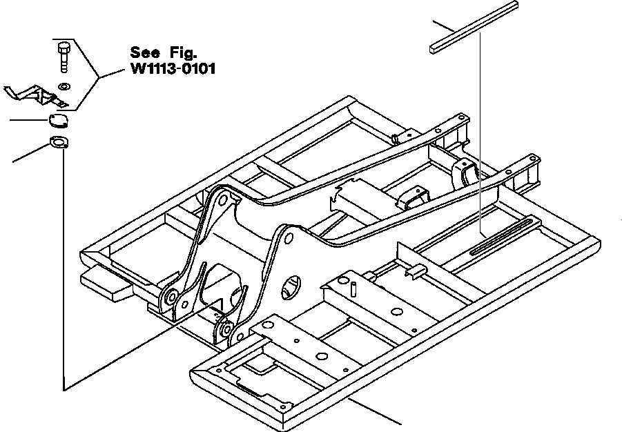 FRAME (FOR FUEL SELF CHARGE PUMP) 20Y-46-27180 KOMATSU