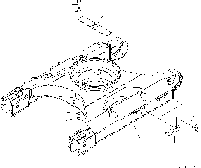 TRACK FRAME (FULL GUARD) 20Y-30-KA211 KOMATSU