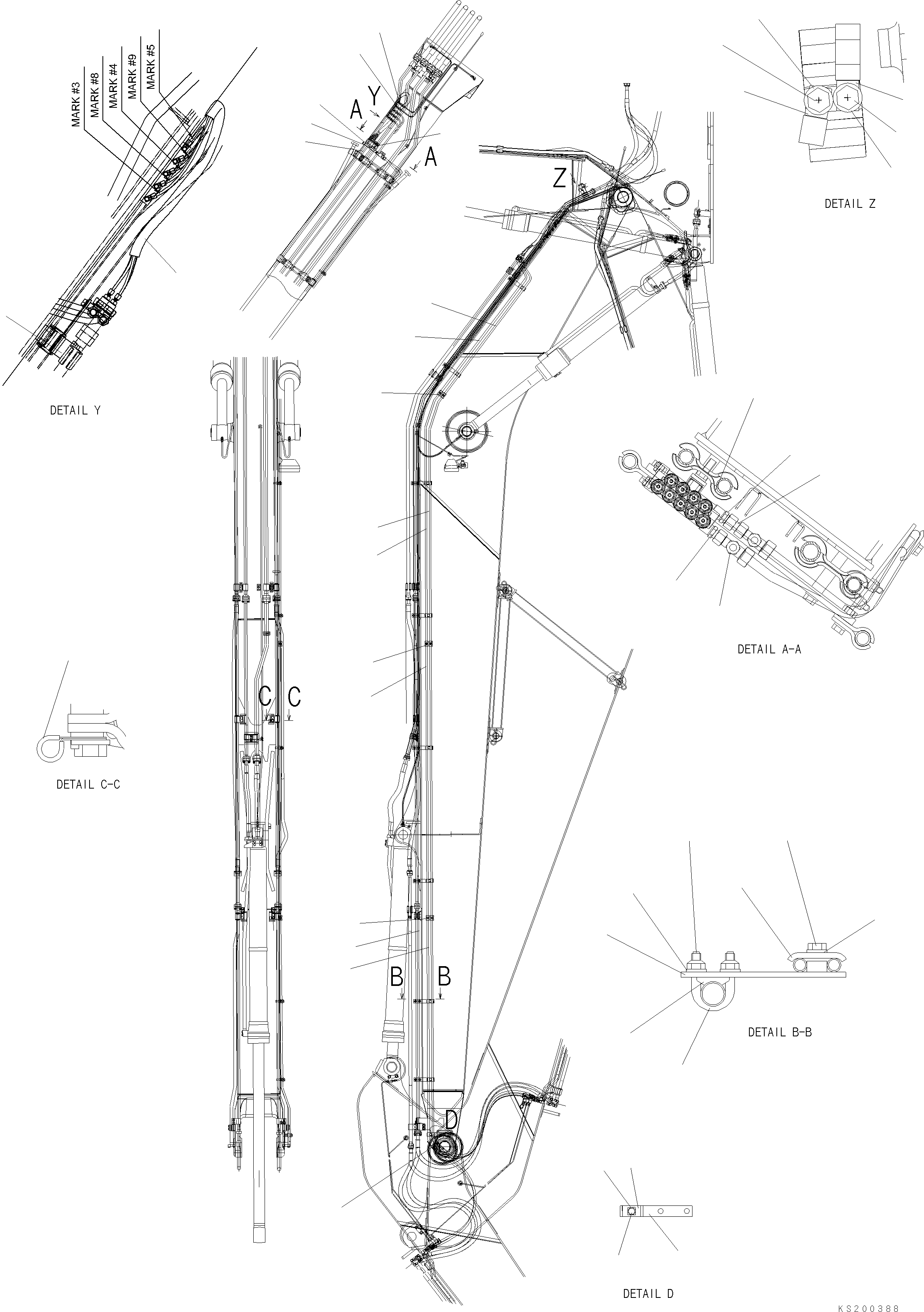Тройник 206-70-KB830 KOMATSU