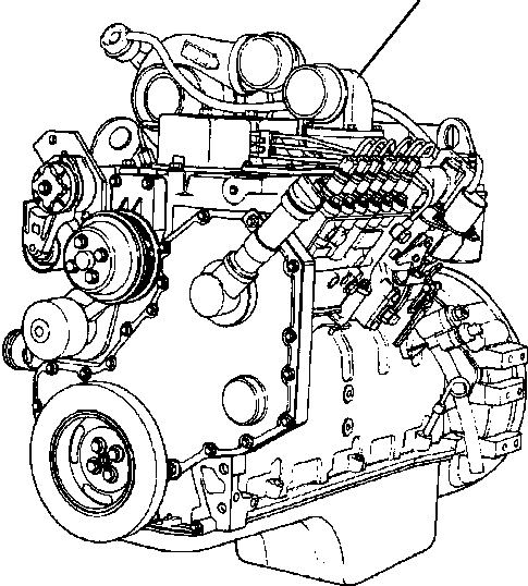 ENGINE, COMPLETE 206-01-A1410 KOMATSU