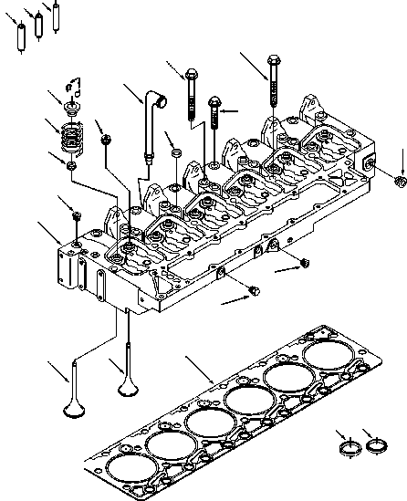 Головка цилиндра 3737-11-1010 KOMATSU