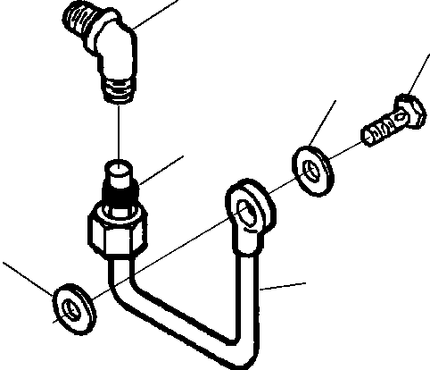 SCREW, BANJO CONNECTOR 1278 519 H2 KOMATSU