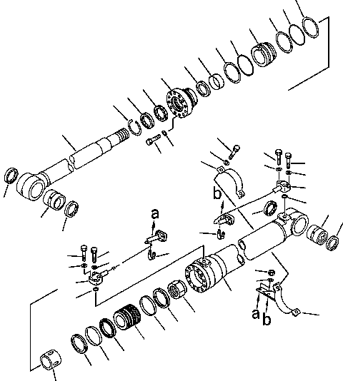 Трубка левая 206-63-54571 KOMATSU