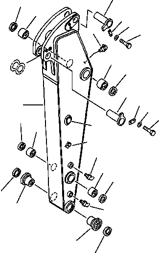 SHORT ARM ASSEMBLY, 2.0 M 206-970-6210 KOMATSU