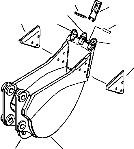 ADAPTER, CENTER TOOTH 206-913-A310 KOMATSU