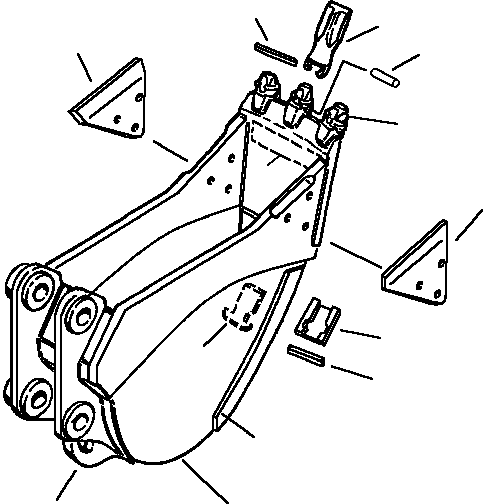 KIT, SIDE WEAR 206-913-A190 KOMATSU