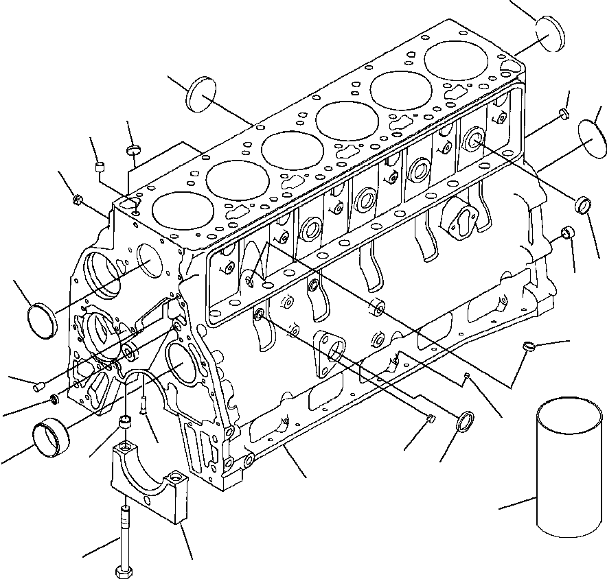 CYLINDER BLOCK ASSEMBLY 6731-21-1320 KOMATSU