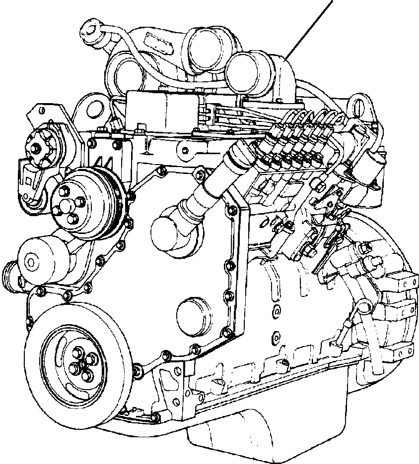 ENGINE, PRODUCTION 206-01-68210 KOMATSU