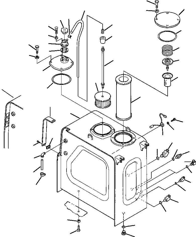 TANK ASSEMBLY, HYDRAULIC - CURRENT VERSION 20Y-60-20064 KOMATSU