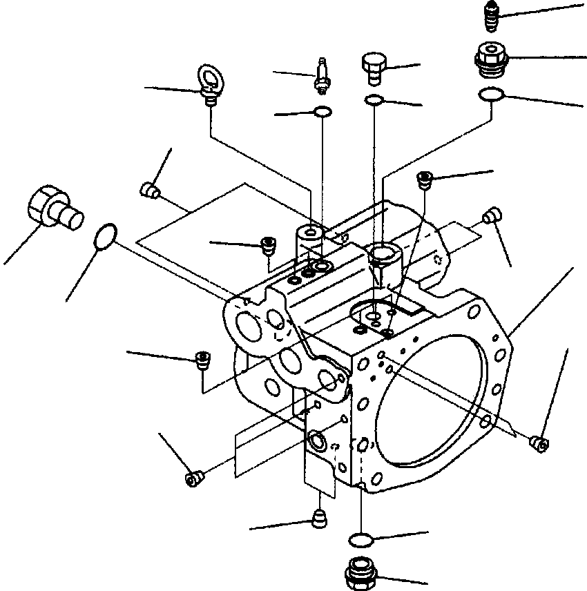 CASE ASSEMBLY, REAR 708-2L-04250 KOMATSU