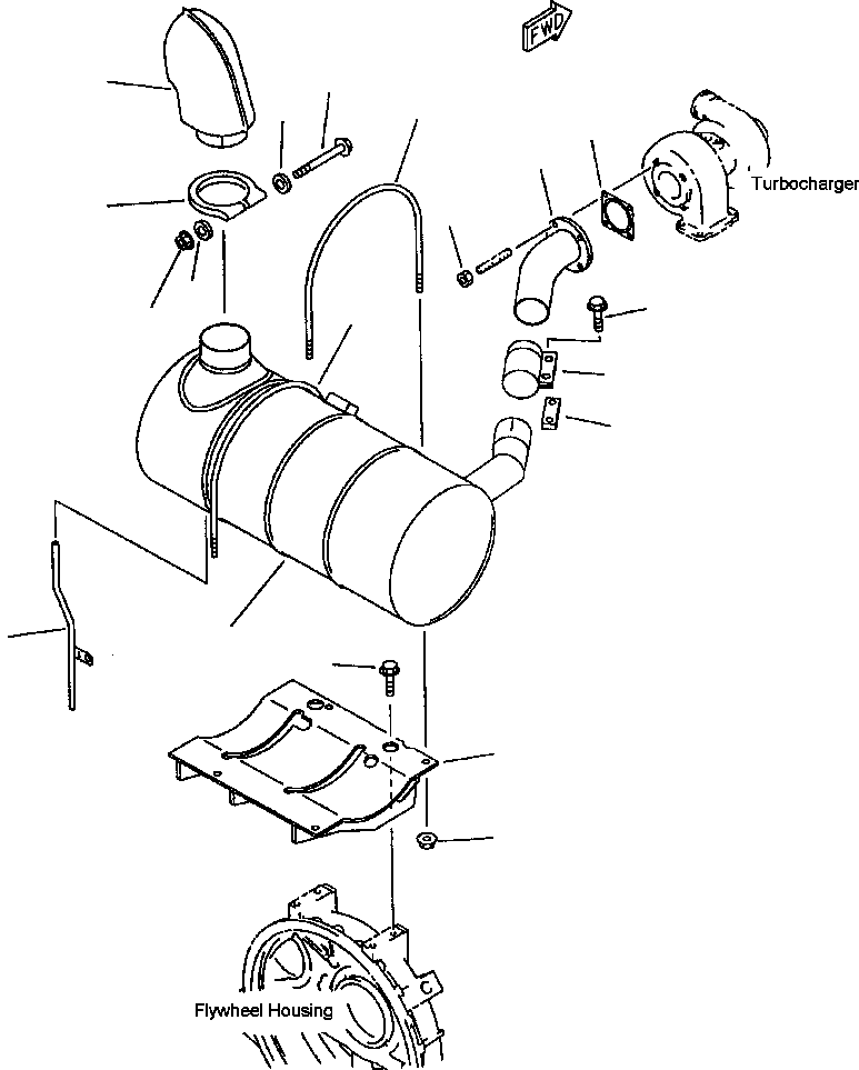 MUFFLER, EXHAUST 6209-11-5240 KOMATSU