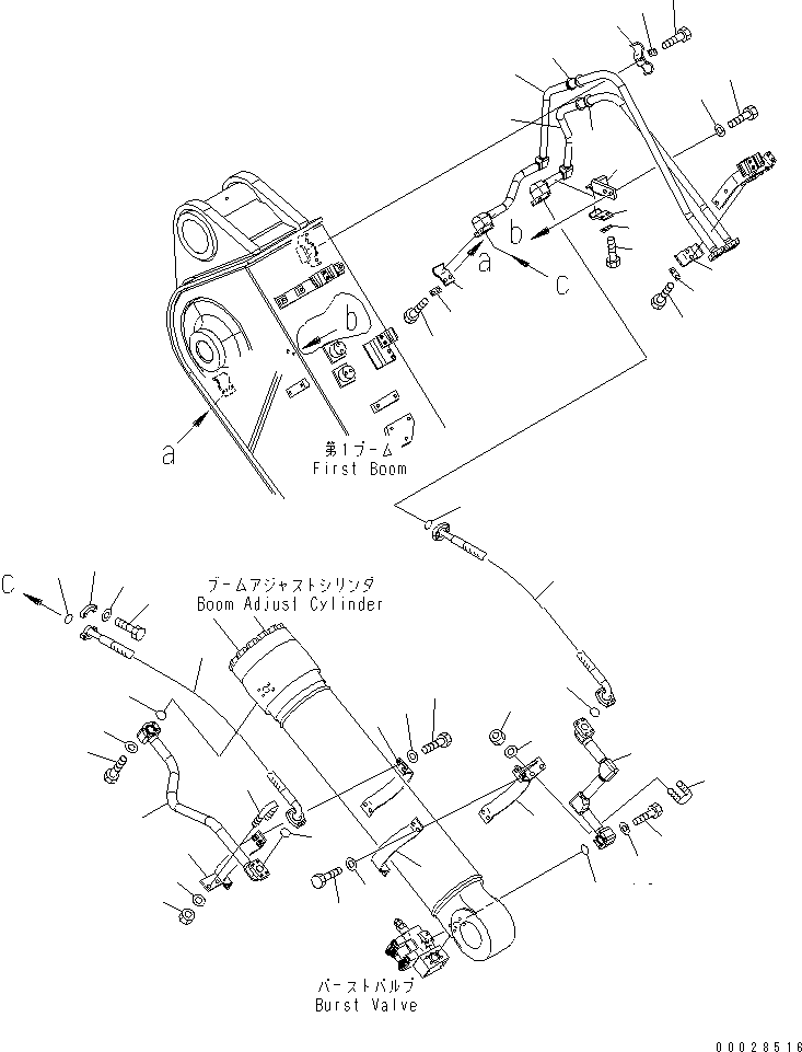 Кронштейн 22U-62-28110 KOMATSU