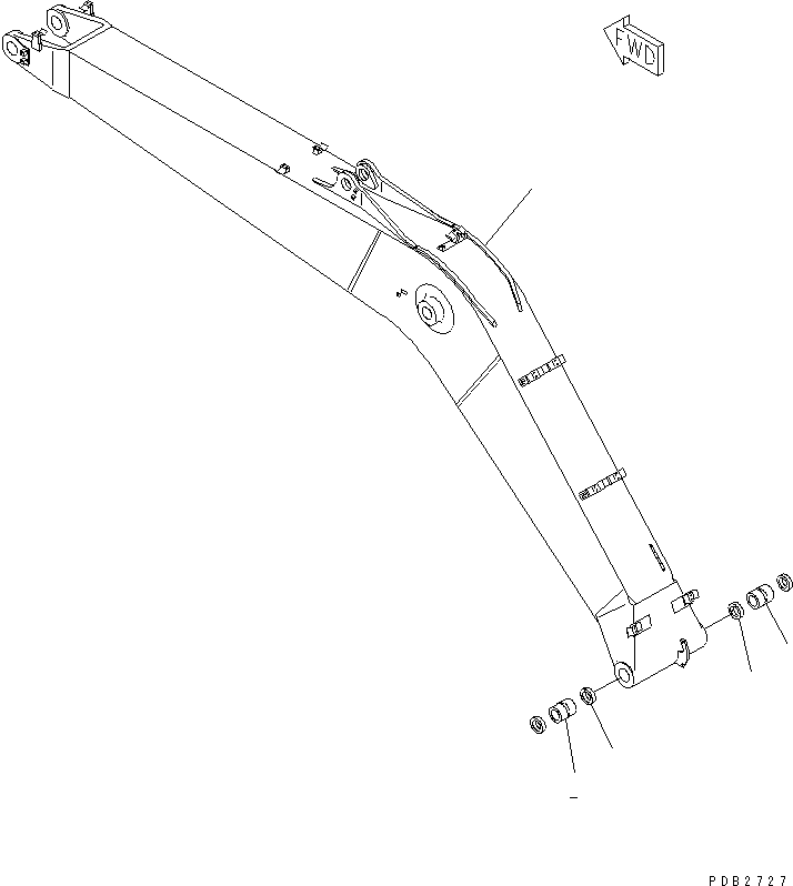 Стрела 206-70-K1561 KOMATSU