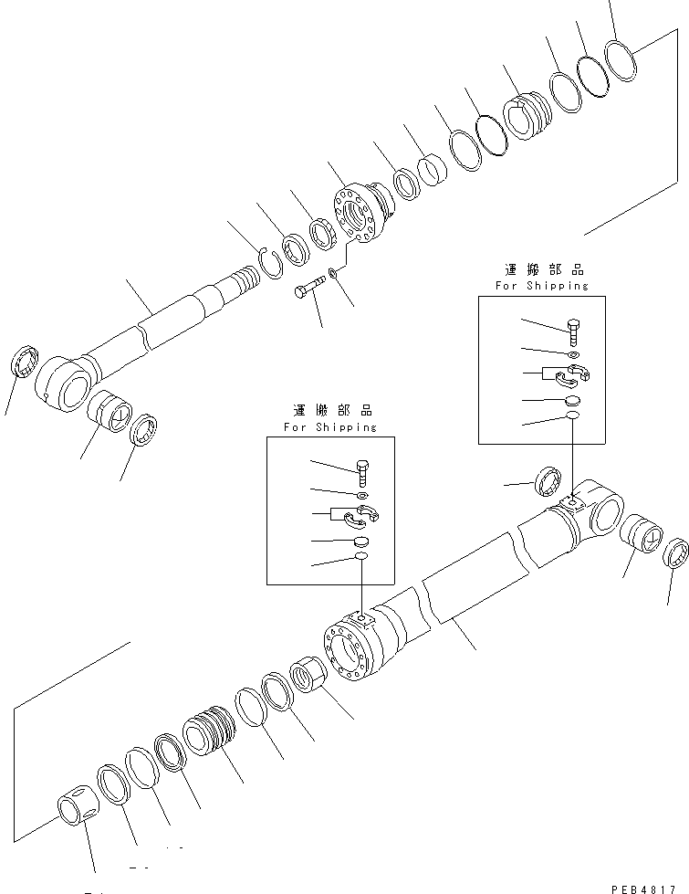 Шток поршня 206-63-K2140 KOMATSU