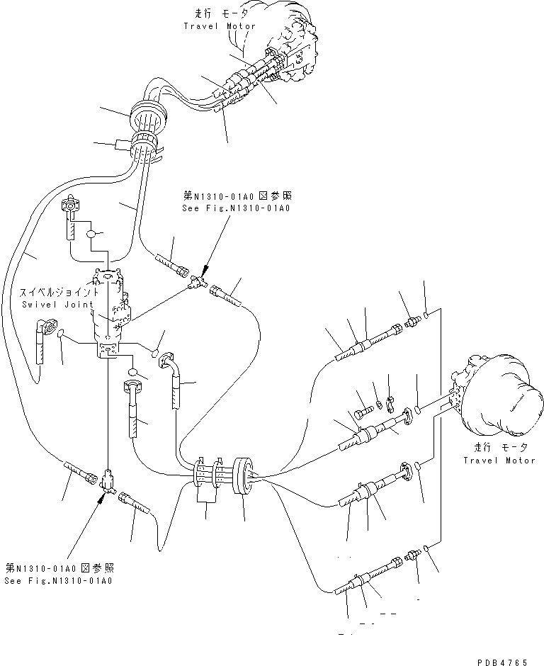 Шланг 206-62-K1280 KOMATSU