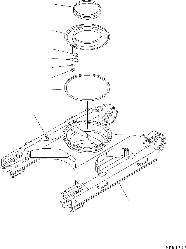 FRAME,TRACK¤ FOR CENTER GUARD 206-30-K1160 KOMATSU