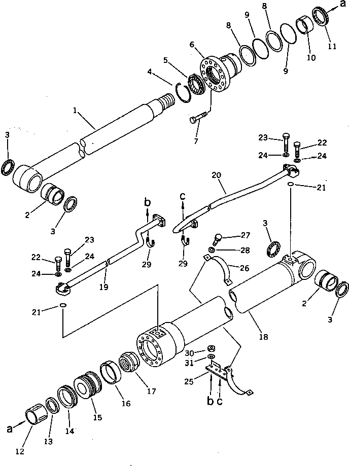 Трубка правая 206-63-52280 KOMATSU