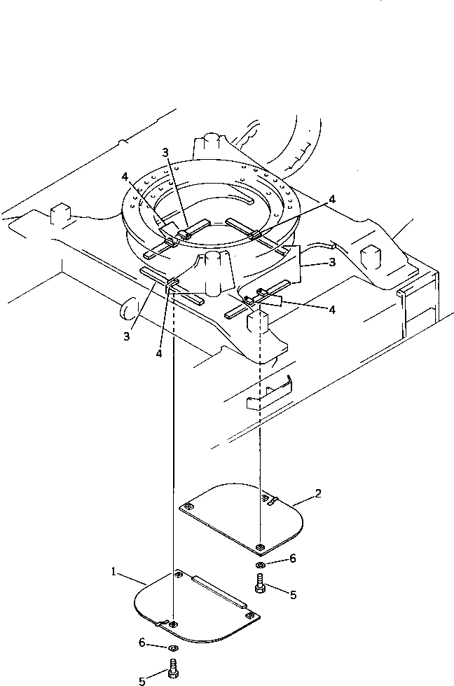Опора (сварная) 01573-12308 KOMATSU