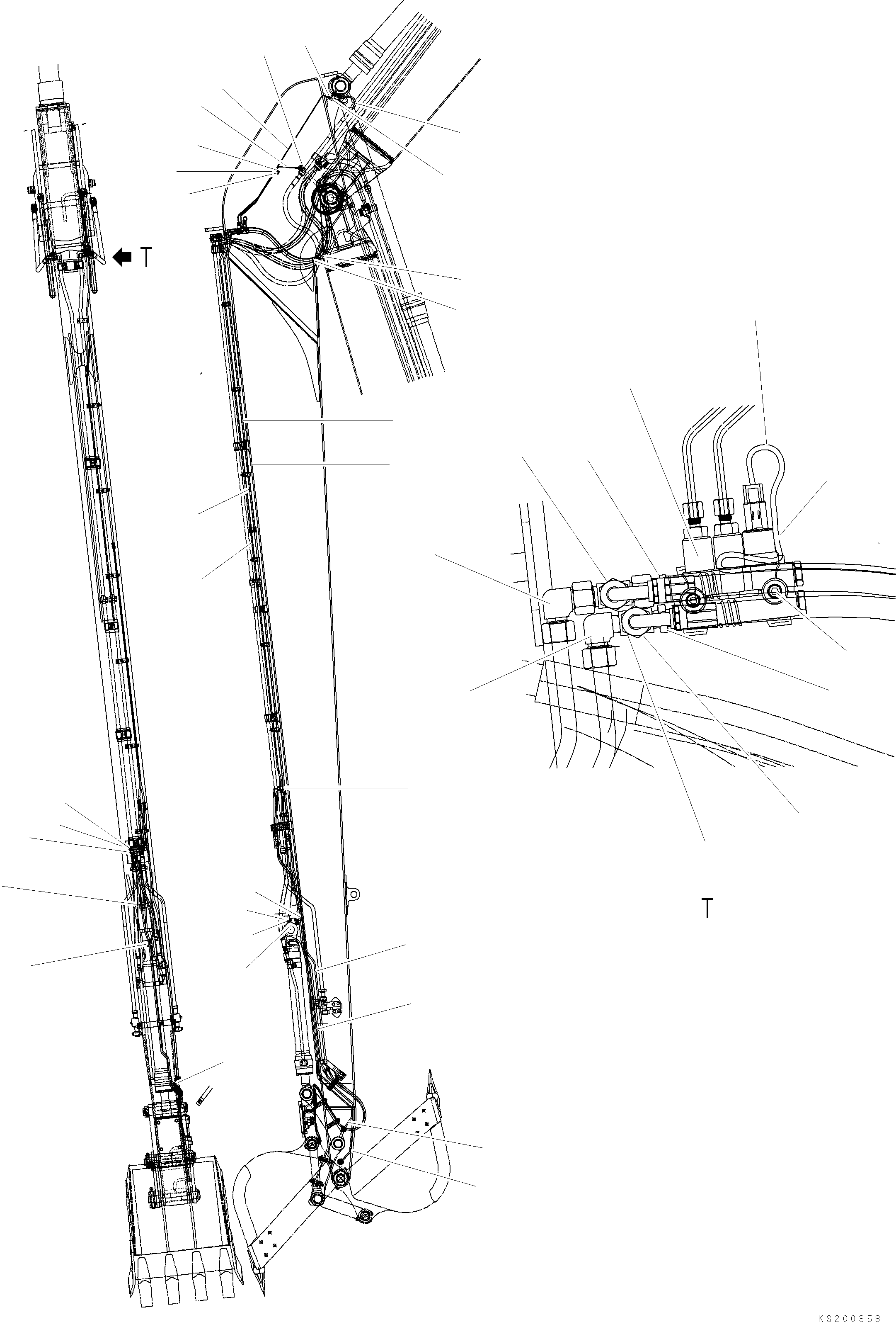 Шланг 209-70-KB650 KOMATSU
