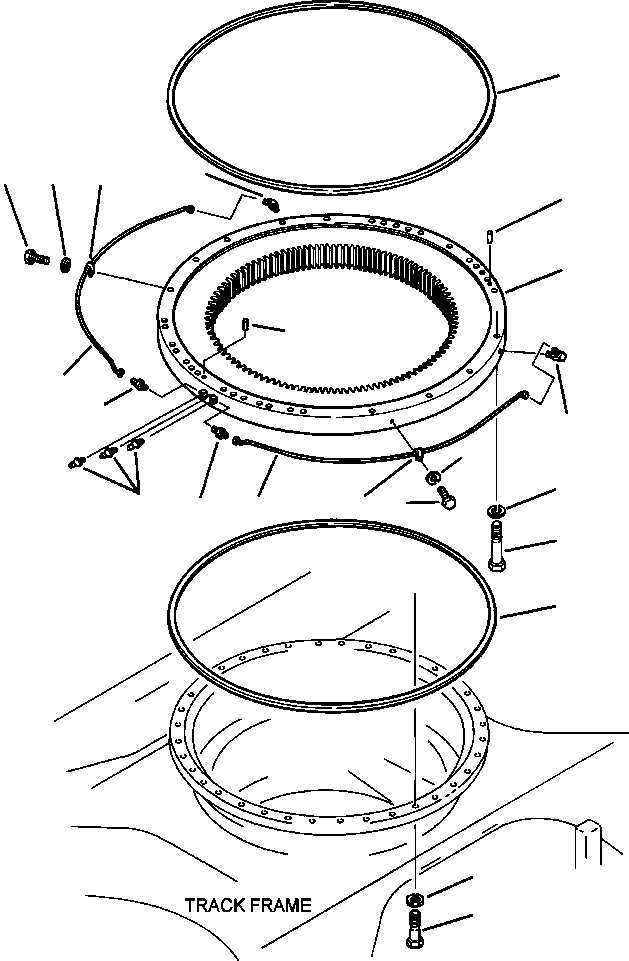 CIRCLE,SWING 206-25-67102 KOMATSU