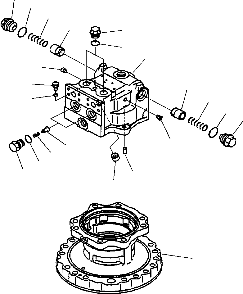 SWING MOTOR ASSEMBLY 706-75-01240 KOMATSU