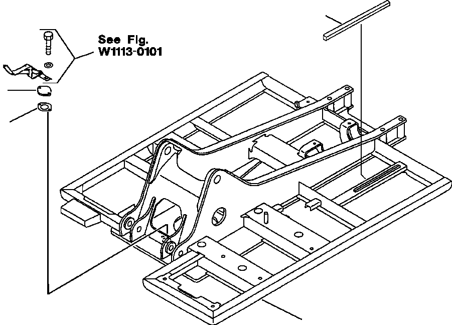 FRAME (FOR FUEL SELF CHARGE PUMP) 206-46-67130 KOMATSU