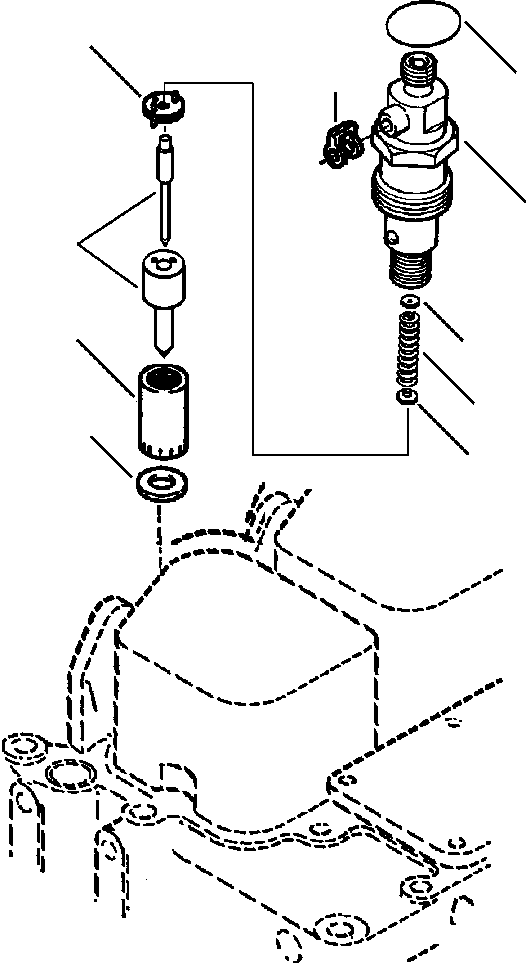 NOZZLE HOLDER A. 6731-11-3130 KOMATSU