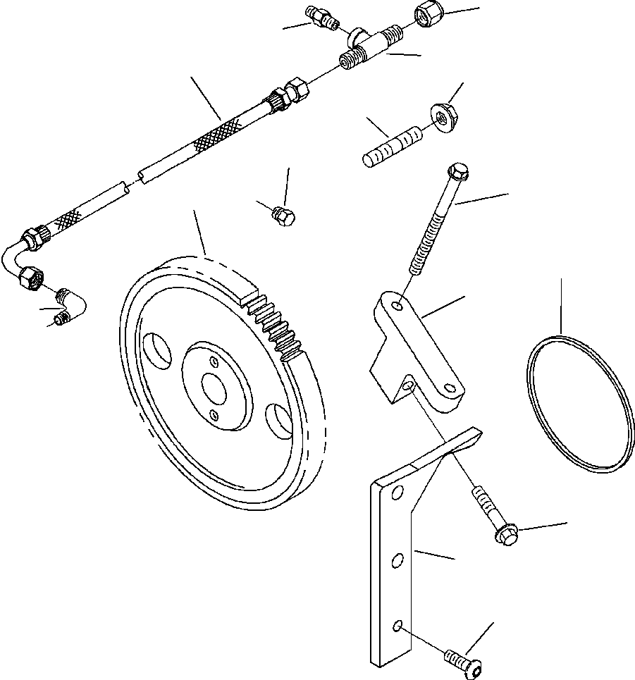 BRACE, FUEL PUMP 6733-71-3320 KOMATSU
