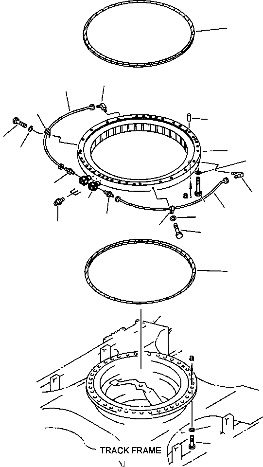 BEARING, SWING CIRCLE 207-25-61300 KOMATSU