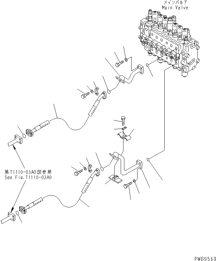 Шланг 206-62-K1990 KOMATSU