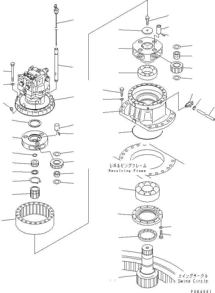 SWING MOTOR ASS'Y (706-75-01230) KOMATSU