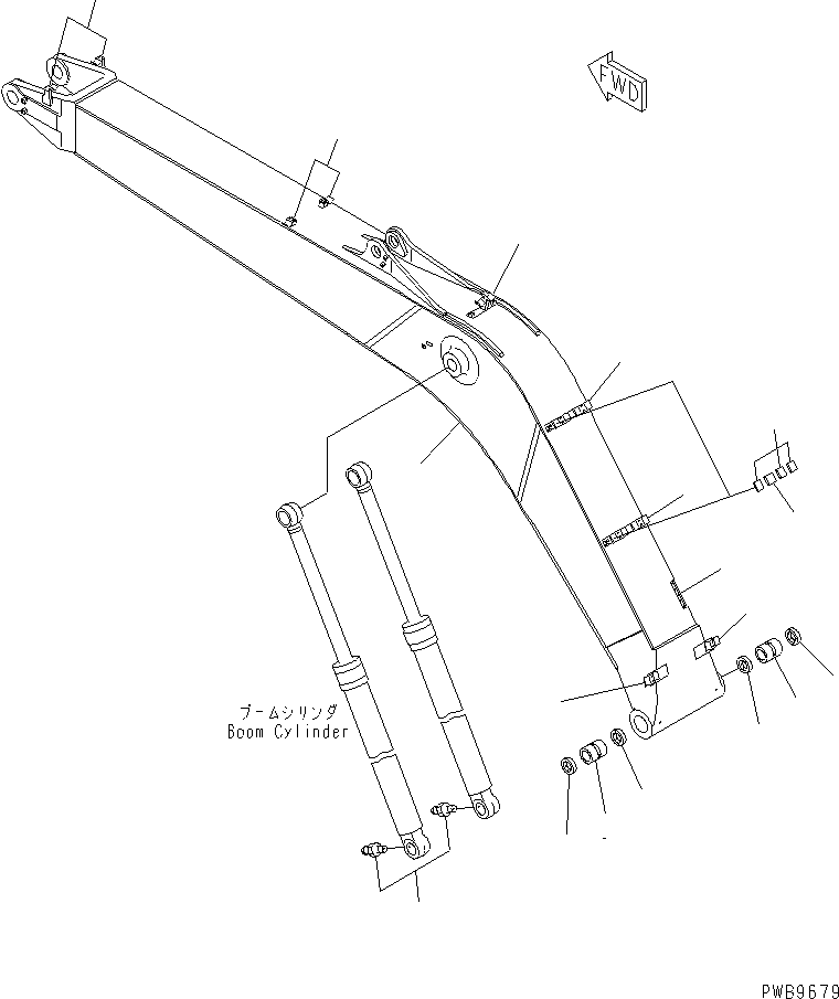 Кронштейн (сварной) 206-62-72250 KOMATSU