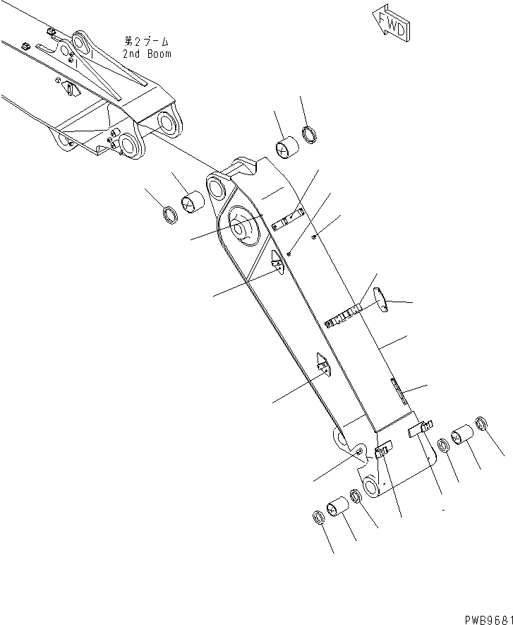 Опора (сварная) 206-966-K830 KOMATSU