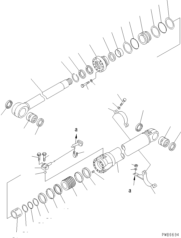 Трубка левая 206-63-K1850 KOMATSU
