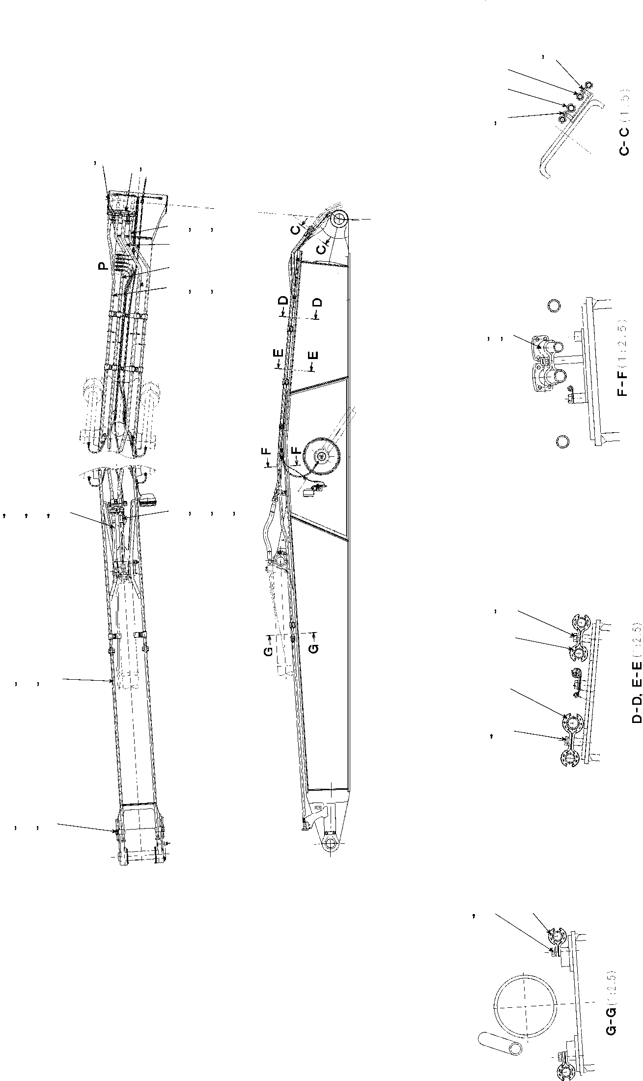 FLANGE (DLF) 07370-30628 KOMATSU