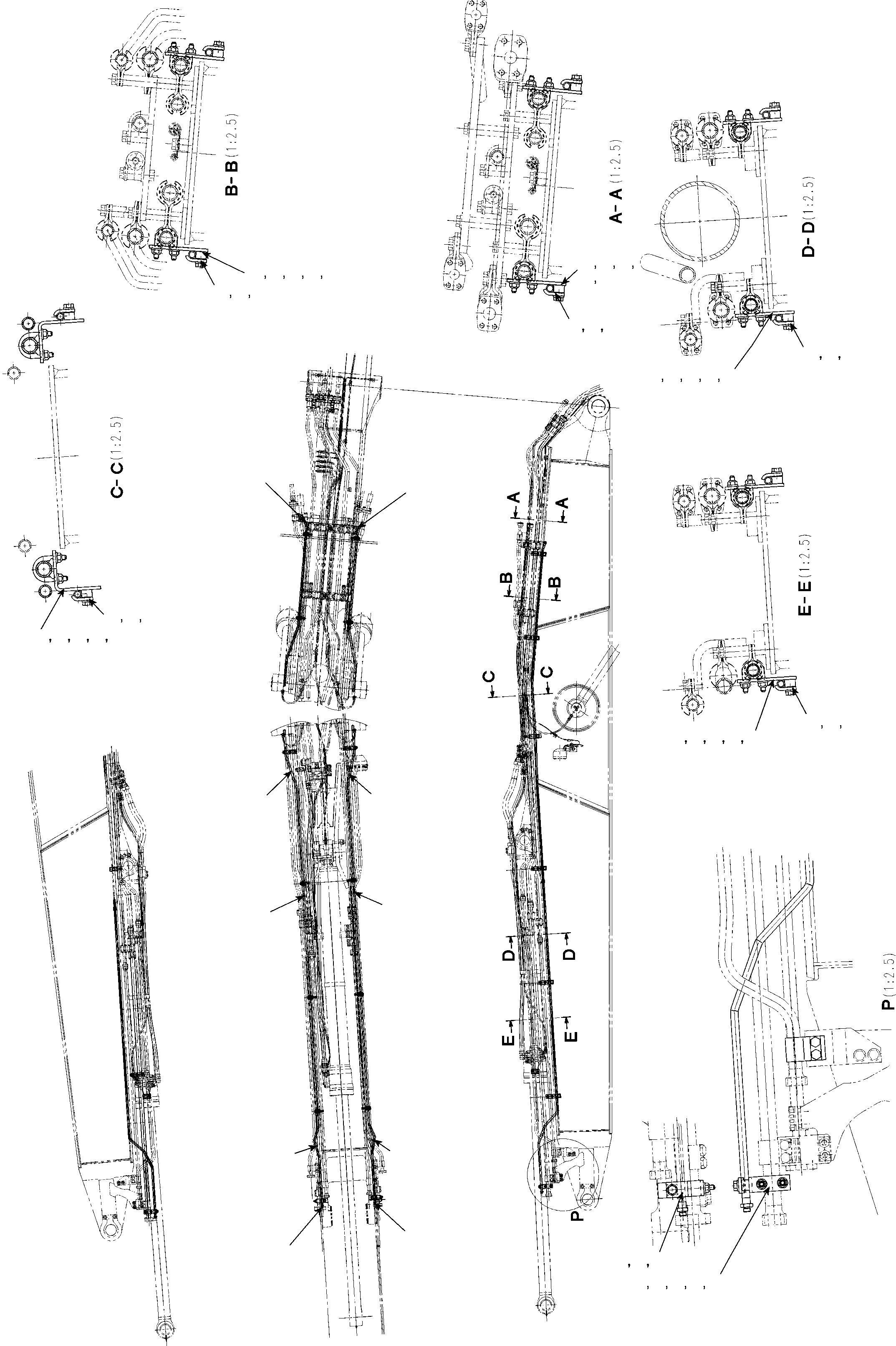Трубка 206-62-KB220 KOMATSU