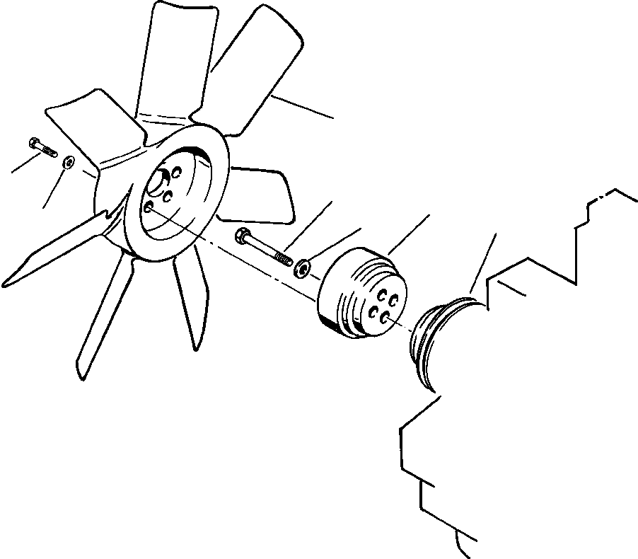 FAN, ENGINE COOLING 207-01-A1180 KOMATSU
