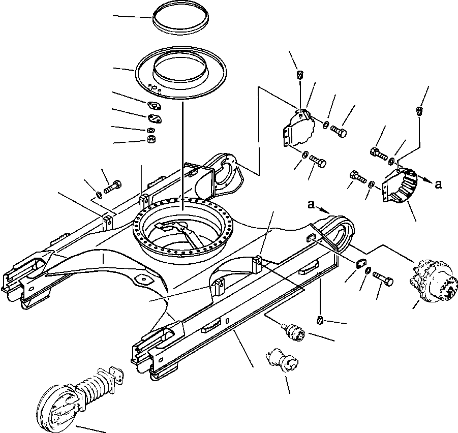 FRAME, TRACK - UNITS WITHOUT UNDER COVER 207-30-52113 KOMATSU