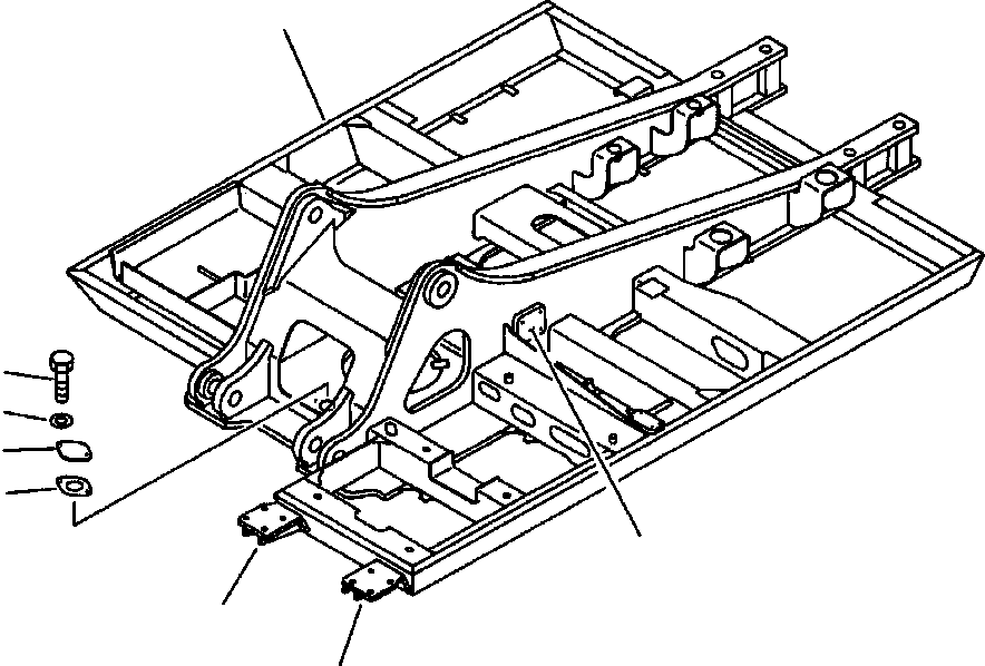 Кронштейн (сварной) 207-956-5142 KOMATSU
