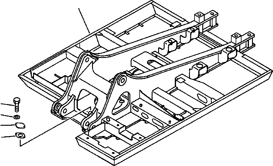 FRAME, REVOLVING - COUNTERWEIGHT REMOVER OPTION 207-46-53110 KOMATSU