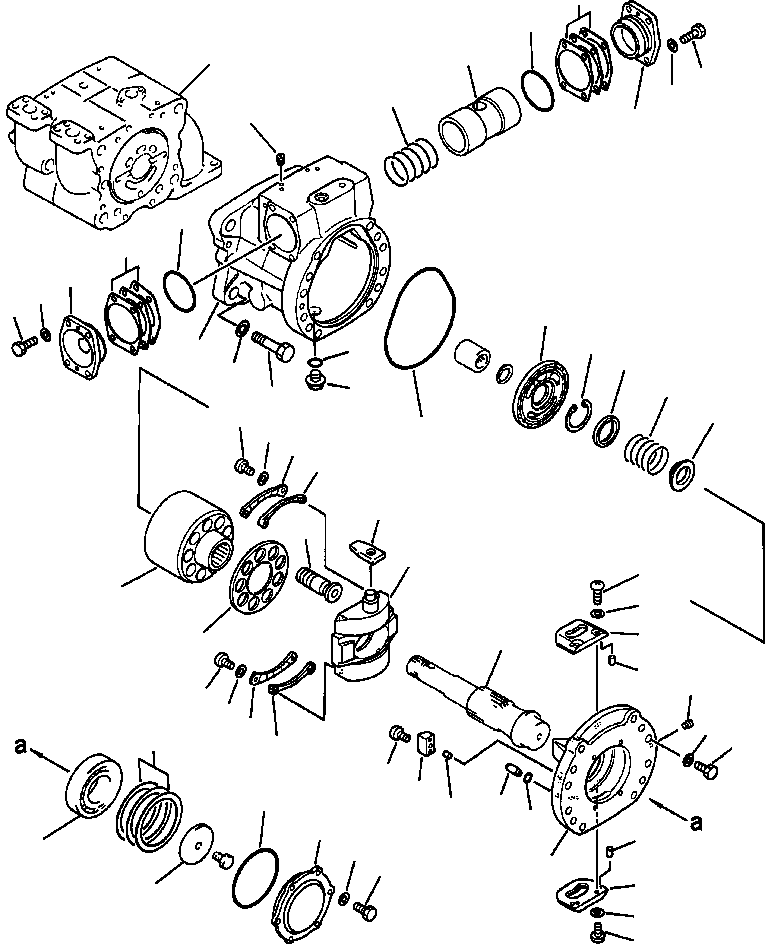 BLOCK ASSEMBLY, REAR CYLINDER 708-27-00441 KOMATSU
