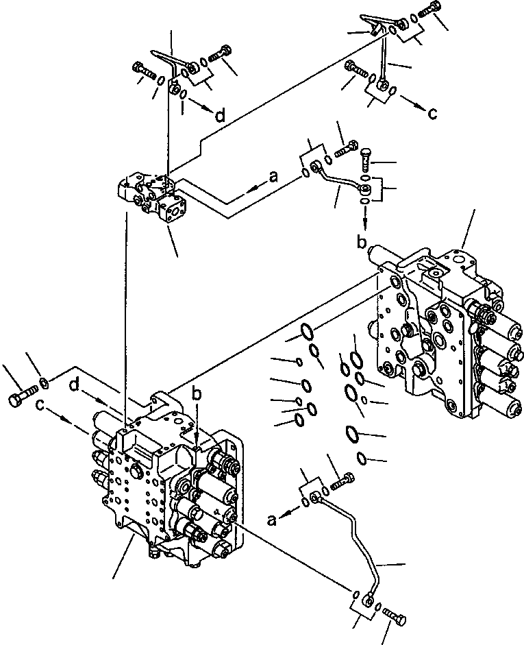 VALVE ASSEMBLY,  COMPLETE HYDRAULIC CONTROL 709-99-13103 KOMATSU