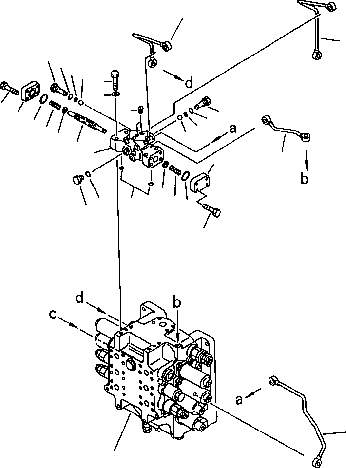 SHUTTLE VALVE ASS'Y 709-70-91901 KOMATSU