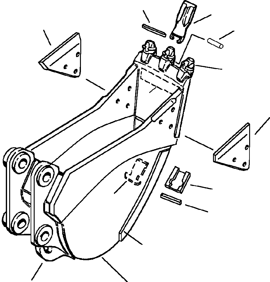 KIT, SIDE WEAR 206-913-A390 KOMATSU