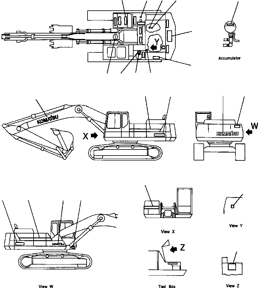 PLATE, LUBRICATION CHART 207-00-A1011 KOMATSU